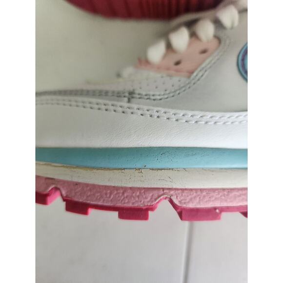Nike Air max Girls 6Y/ Womens 7-7.5 pink/blue/silver athletic pics for condition - Picture 10 of 11